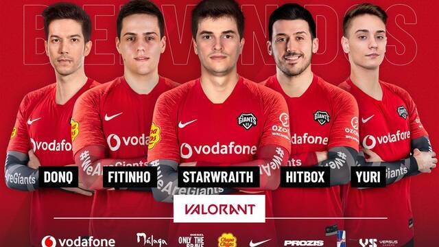 Vodafone Giants presenta su equipo de Valorant