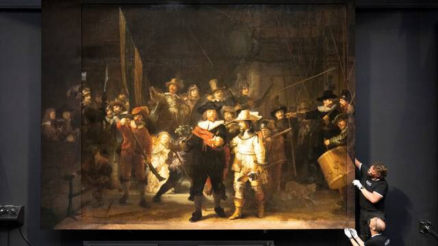 Completan La Ronda de Noche de Rembrandt gracias a la inteligencia artificial