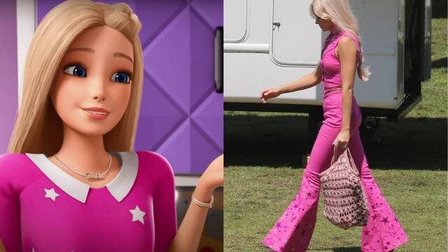 'Barbie': Se filtran nuevas imágenes de Margot Robbie en el rodaje