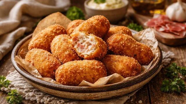 Los chefs espa�oles coinciden: 'La bechamel de las croquetas no se hace con leche, usa gelatina, 100g de harina y mantequilla'