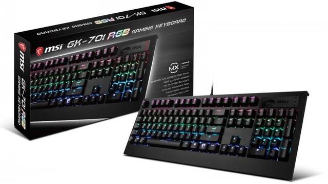 MSI anuncia GK-701 RGB Mechanical Gaming, un nuevo teclado para jugadores