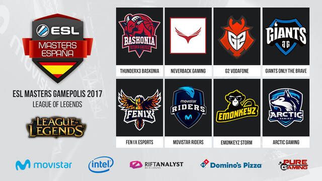 Estos sern los 8 equipos que participarn en el ESL Masters Gamepolis 2017 de League of Legends