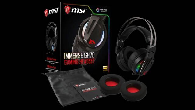 MSI anuncia los auriculares gaming Immerse GH70 con iluminacin RGB