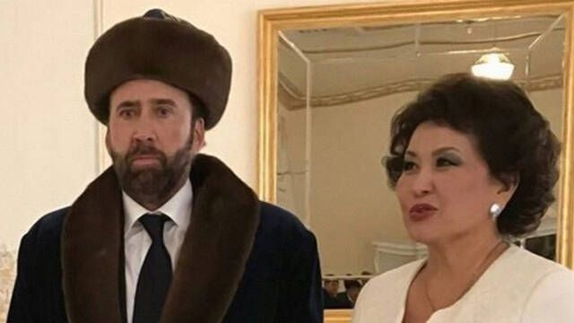 La foto de Nicolas Cage en Kazajistn da la vuelta al mundo