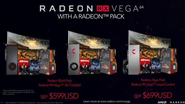 AMD podr a la venta las AMD RX Vega en packs en los que incluyen juegos y descuentos