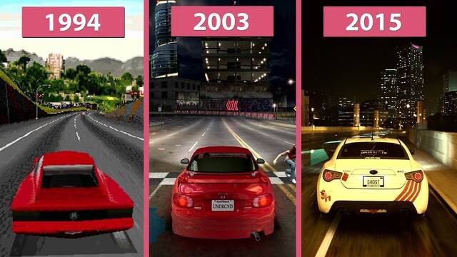 Comparativa grfica: Need for Speed 1994, Undreground y Need for Speed 2015