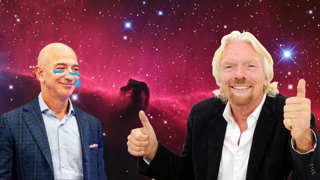 El multimillonario Richard Branson adelanta a Jeff Bezos para llegar al espacio