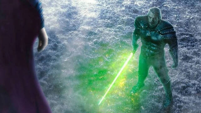 Henry Cavill se enfrenta a s� mismo en un impactante fan art entre Superman y The Witcher