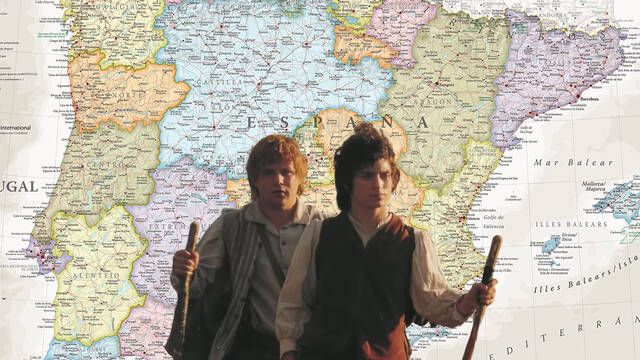Hasta dnde habran llegado Frodo y Sam si hubiesen salido desde Madrid caminando como en El Seor de los Anillos?