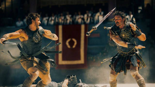 'Gladiator 2' de Ridley Scott estrena un triler espectacular con Paul Mescal y Pedro Pascal combatiendo en el coliseo romano