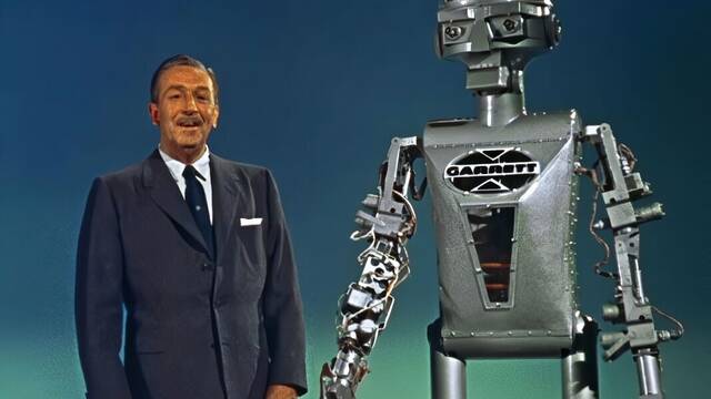 Walt Disney 'resucita' como robot en Disneyland y causa horror: 'Parece una pesadilla salida de Terminator'
