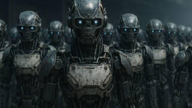 Parece ciencia ficcin: el primer pas que pide permiso para crear un ejrcito de 100.000 robots y hacer frente a China