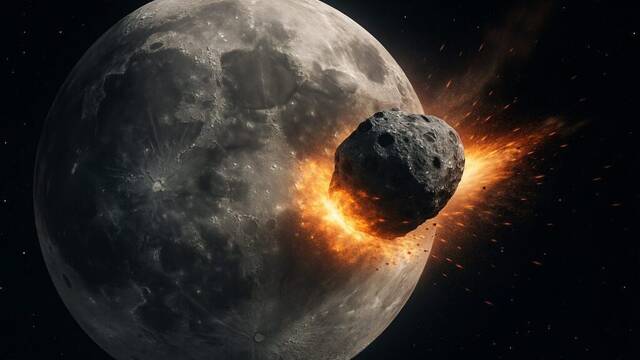 La NASA advierte que un asteroide gigante amenaza con golpear a la Luna y afectar a la Tierra: ' Podran llegar meteoritos'