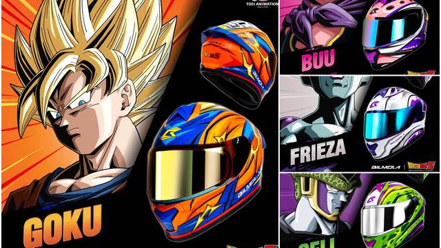 Dragon Ball lanza estos increíbles cascos oficiales para moteros