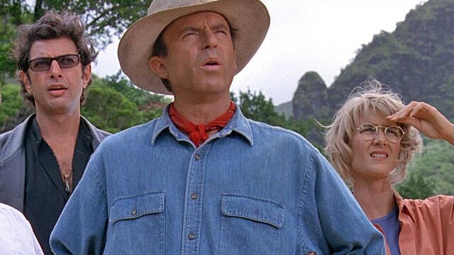 Jurassic World 3 muestra al trío protagonista original en nuevas imágenes de CinemaCon