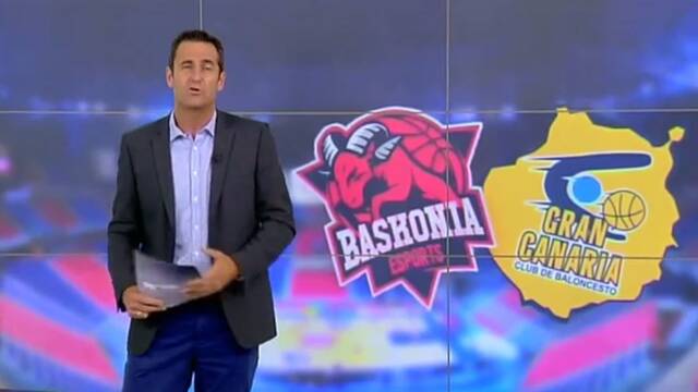 Un informativo confunde el escudo de ThunderX3 Baskonia con el de su equipo de baloncesto