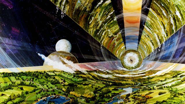 En los 70 la NASA dise estas increbles colonias espaciales de 200 mil millones de dlares