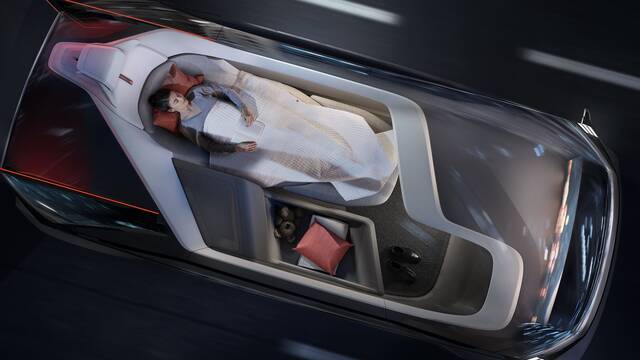 Volvo presenta su concepto del coche autnomo del futuro con cama incluida