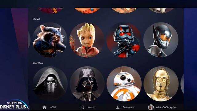 Los usuarios de Disney+ podrán lucir avatares de Star Wars y Marvel