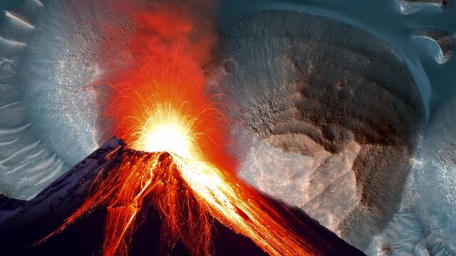 La NASA descubre indicios de erupciones colosales en Marte