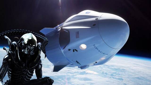 Un 'xenomorfo' de Alien se col� en la misi�n espacial de SpaceX