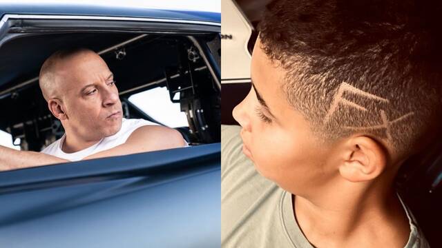 Vin Diesel anuncia el ttulo de 'Fast 10' afeitndole la cabeza a su hijo