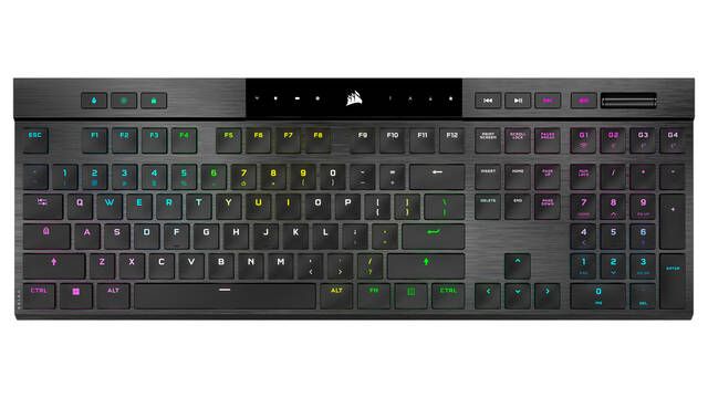 Corsair K100 AIR, un nuevo teclado mecánico, inalámbrico y ultrafino para jugar