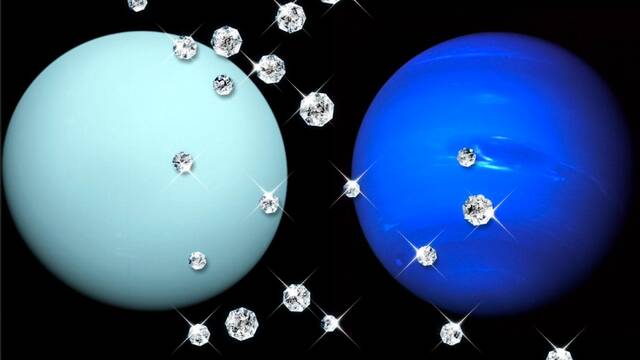 En Neptuno y Urano hay enormes tormentas en las que llueven diamantes