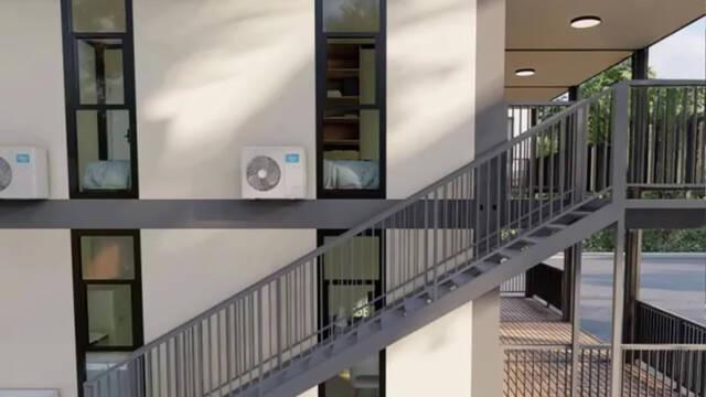 Amazon vende una mini mansin prefabricada en Espaa: tiene dos pisos con balcones y cocina completa por 16.000 euros