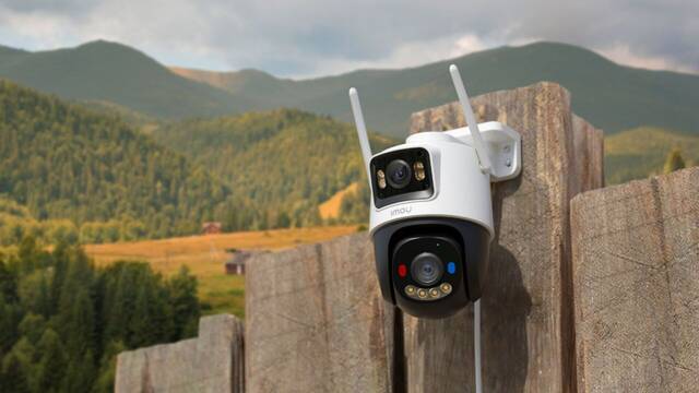 Esta c�mara 4G de doble lente funciona como los ojos de un camale�n vigilando en dos direcciones distintas