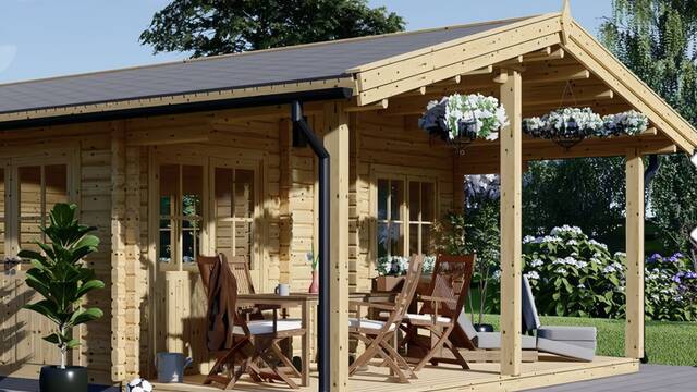 La casa prefabricada que triunfa en Espa�a: sal�n de 30 m2, dos ba�os y porche de madera desde 38.000 �