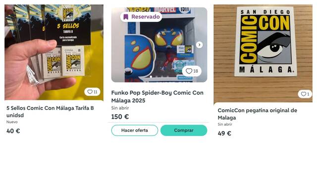 Wallapop se llena de 'supuestos tesoros' y estafas de la Comic-Con Mlaga: Funkos a 600 euros y chapas a 900