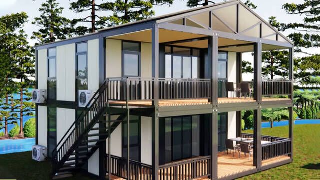 La mansin prefabricada 'low cost' de dos plantas que puedes comprar en Amazon por menos de 16.000 euros: 'Es modulable'