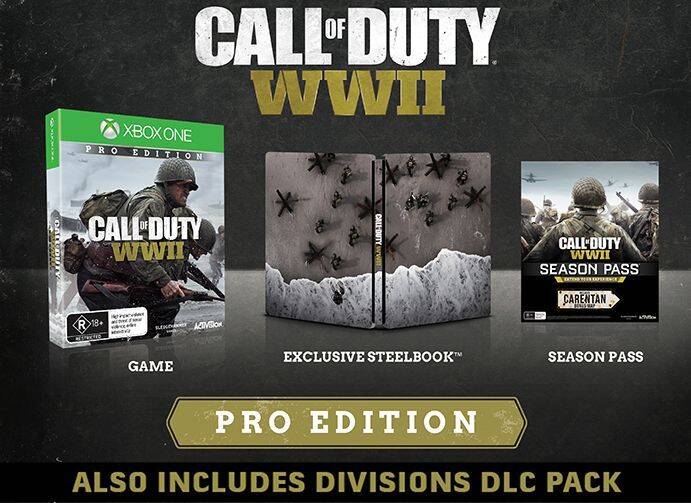 Todo esto incluiría la Pro Edition de Call of Duty WWII.