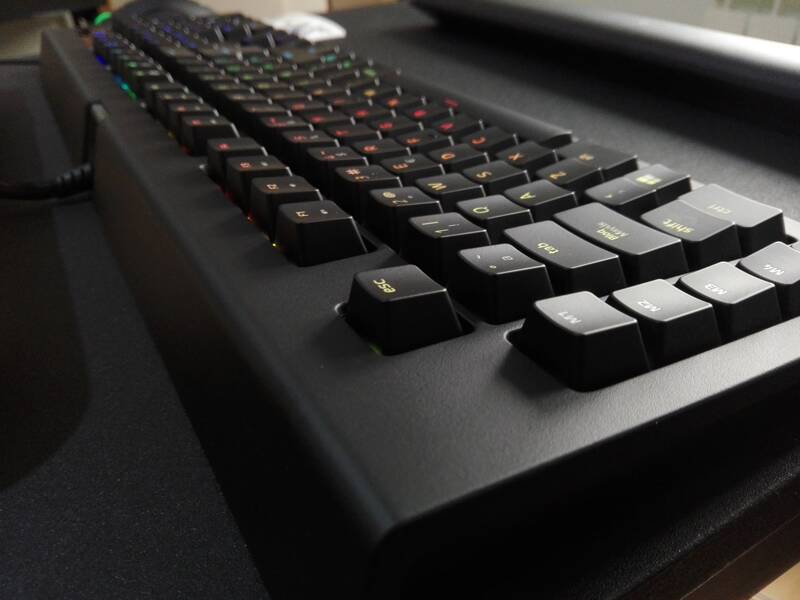 El tacto del interruptor verde de Razer es realmente cómodo.