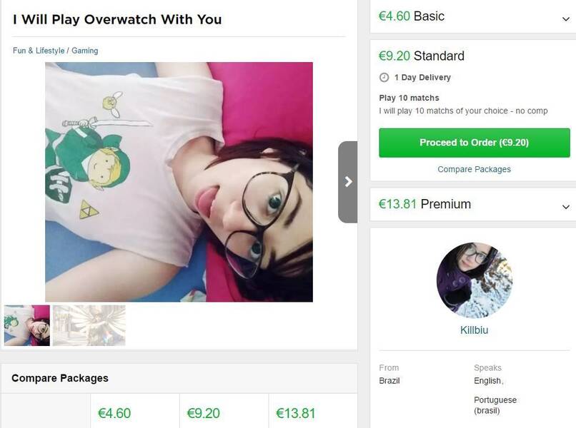 Esta es Biu, una de las jugadoras que ofrecen sus servicios a través de esta particular red.