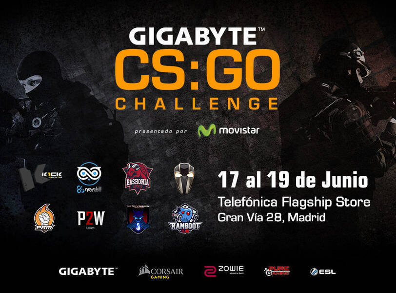 Los equipos de Gigabyte CSGO Challenge