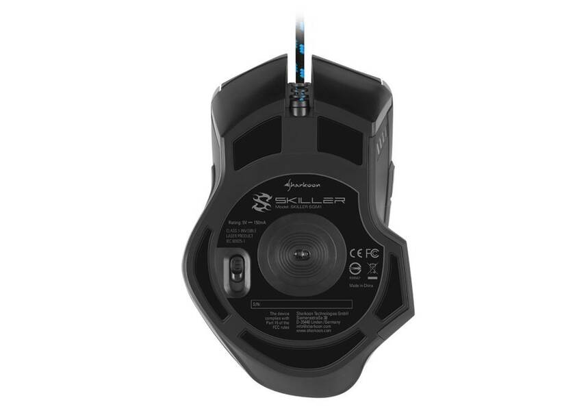 Sharkoon Skiller SGM1 monta un sensor óptico PixArt PMW 3336 que se comporta realmente bien.