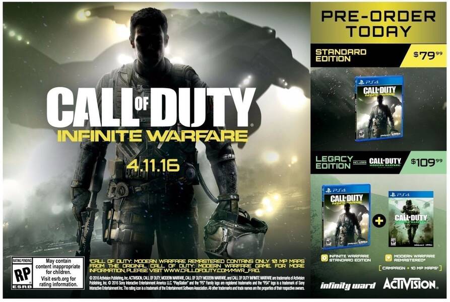 La imagen que confirma tanto Modern Warfare Remastered como Call of Duty Infinite Warfare