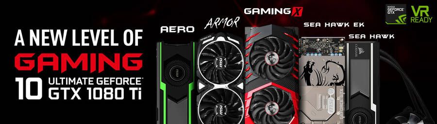 Estos son los distintos modelos de MSI GeForce 1080 Ti
