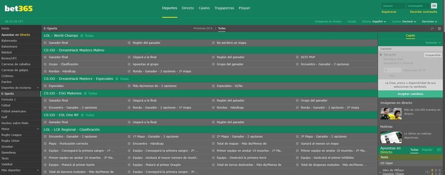 Las casas de apuestas tradicionales poco a poco han ido abriéndose a los esports.