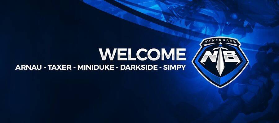 El equipo de League of Legends de NeverBack Gaming