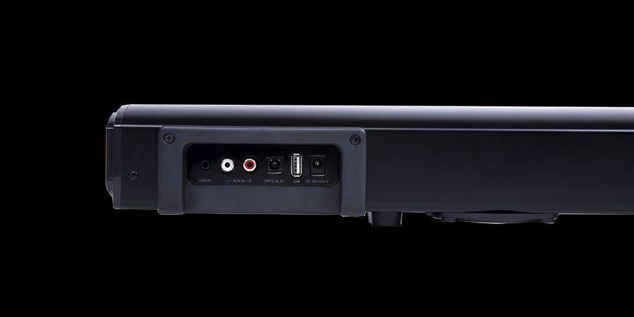 La conectividad es uno de los puntos fuertes de la barra de sonido de AverMedia.