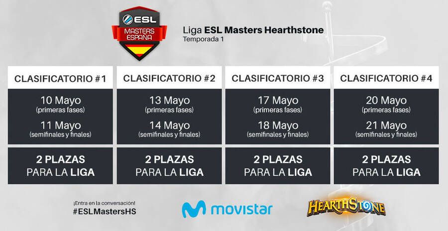 Fecha de los clasificatorios ESL Masters Hearthstone