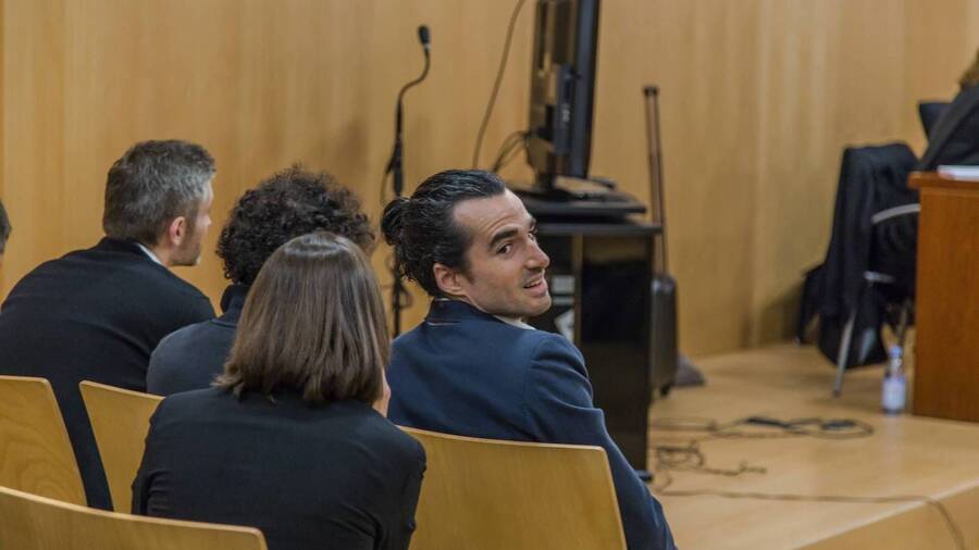 Imagen de Alberto García Sola durante el juicio a los creadores de SeriesYonkis.