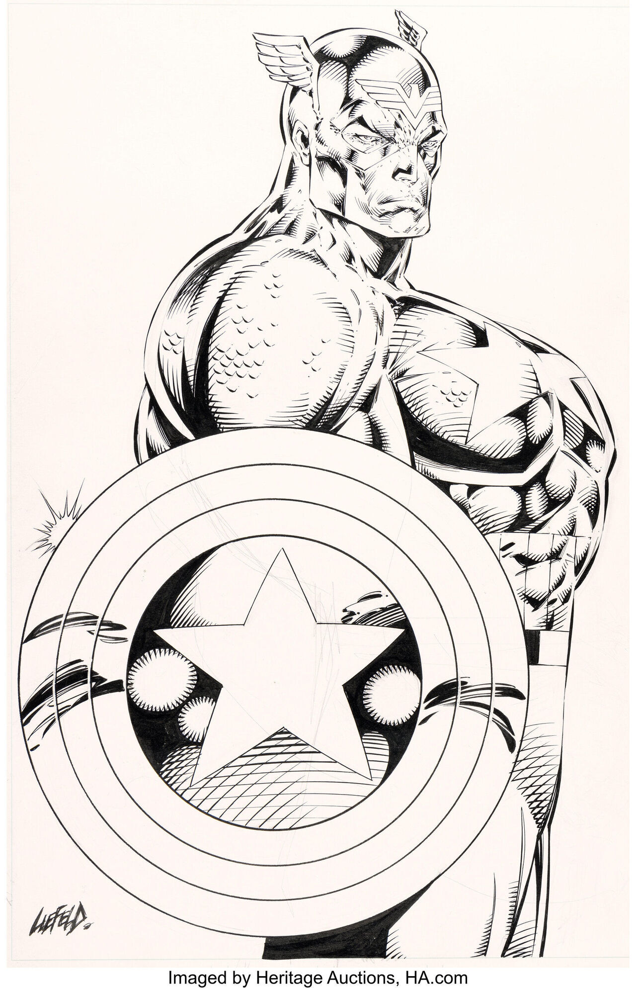 El diseño más viral y odiado del Capitán América se subasta y su creador se  defiende de las críticas - Vandal Random