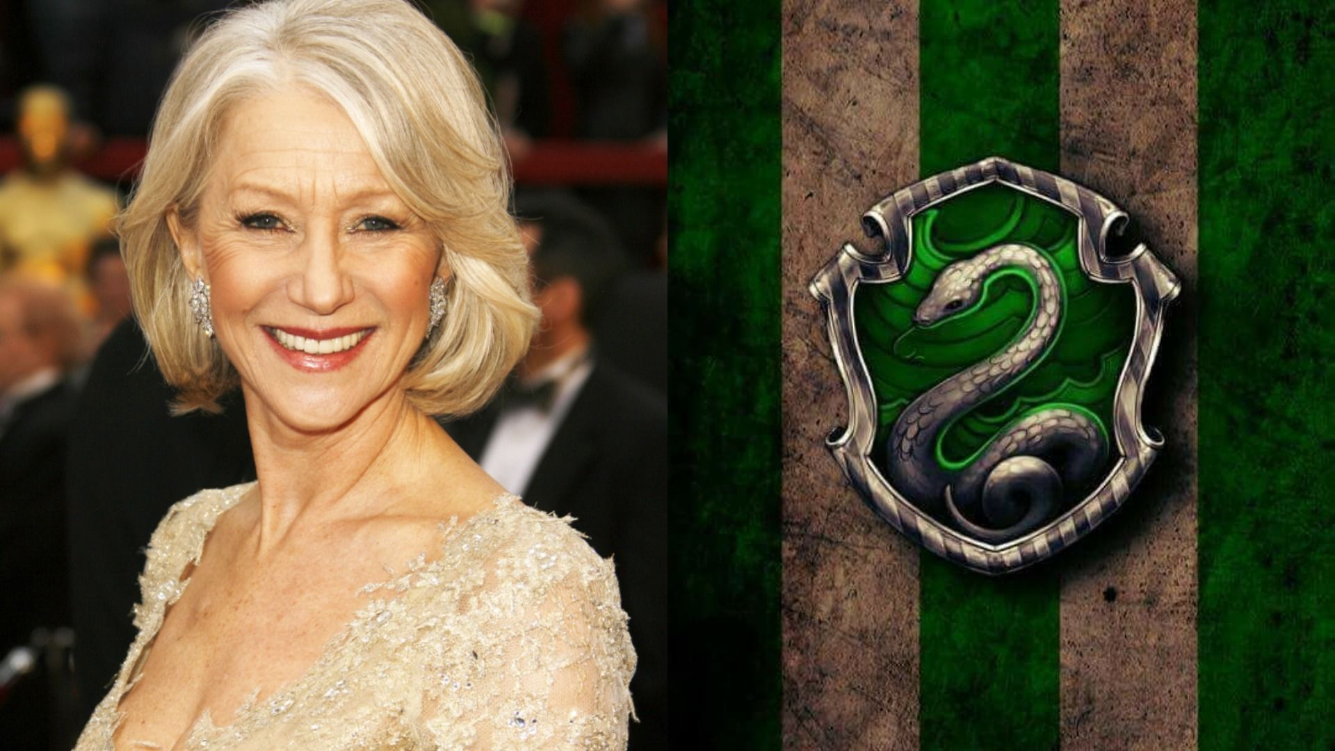 Helen Mirren tiene claro que escogería la casa Slytherin en Harry Potter y  explica por qué - Vandal Random