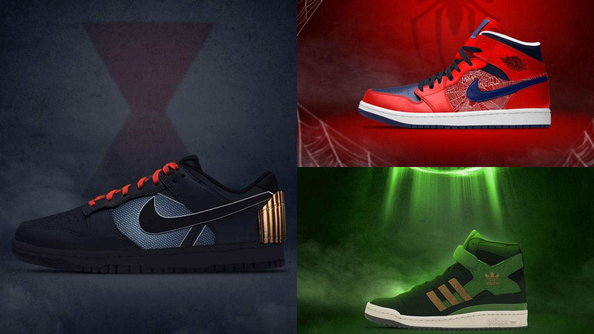 Mariscos En honor Instituto Así son las zapatillas de Adidas y Nike inspiradas en Spider-Man, Loki,  Viuda Negra y Ant-Man - Vandal Random